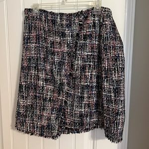 Loft size 22 plaid skirt